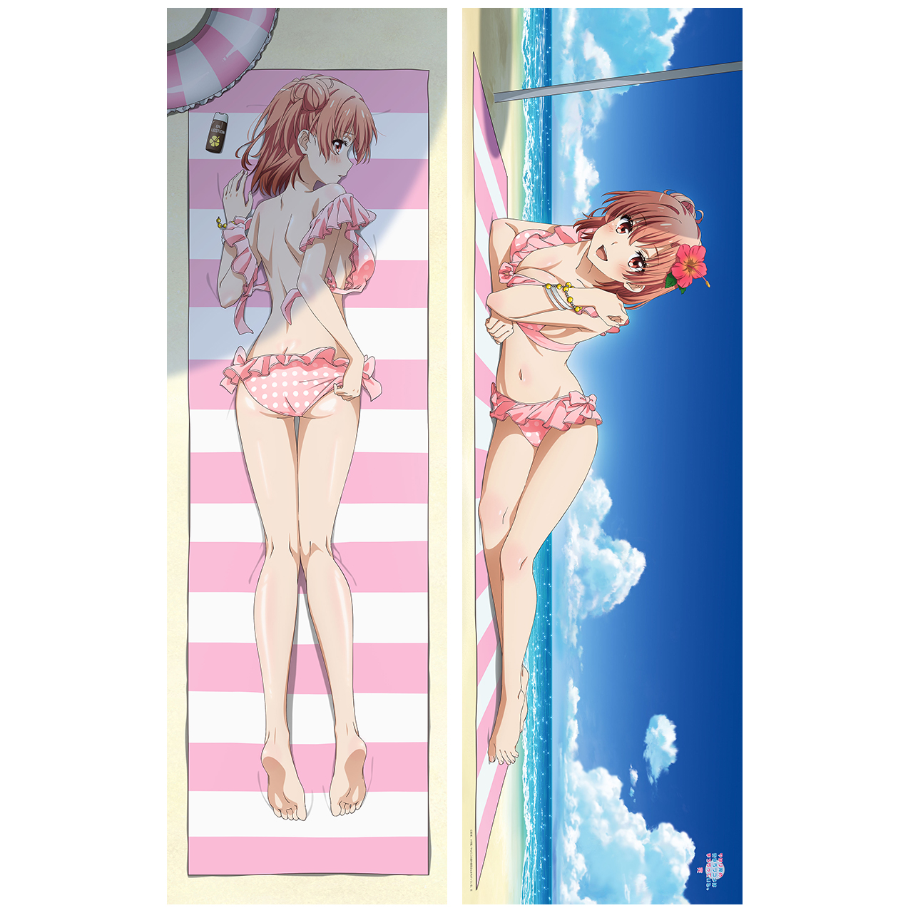 【描き下ろし】抱き枕カバー　由比ヶ浜結衣(水着)