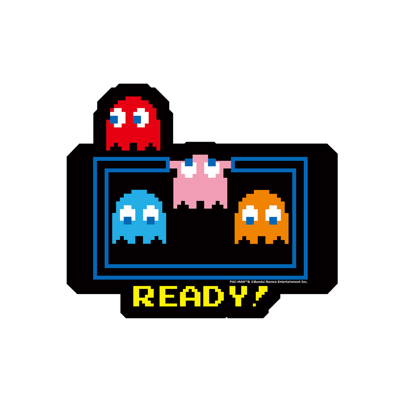 パックマンCARTOON ダイカットマット