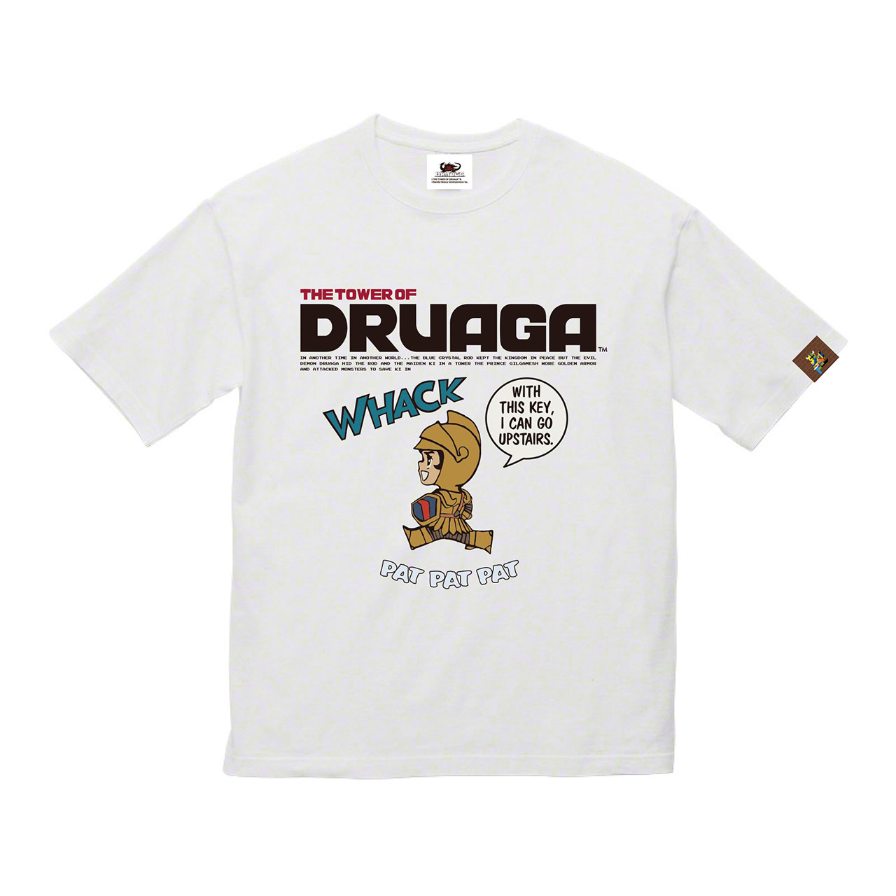 ドルアーガの塔 ビッグシルエットTシャツ　ホワイト