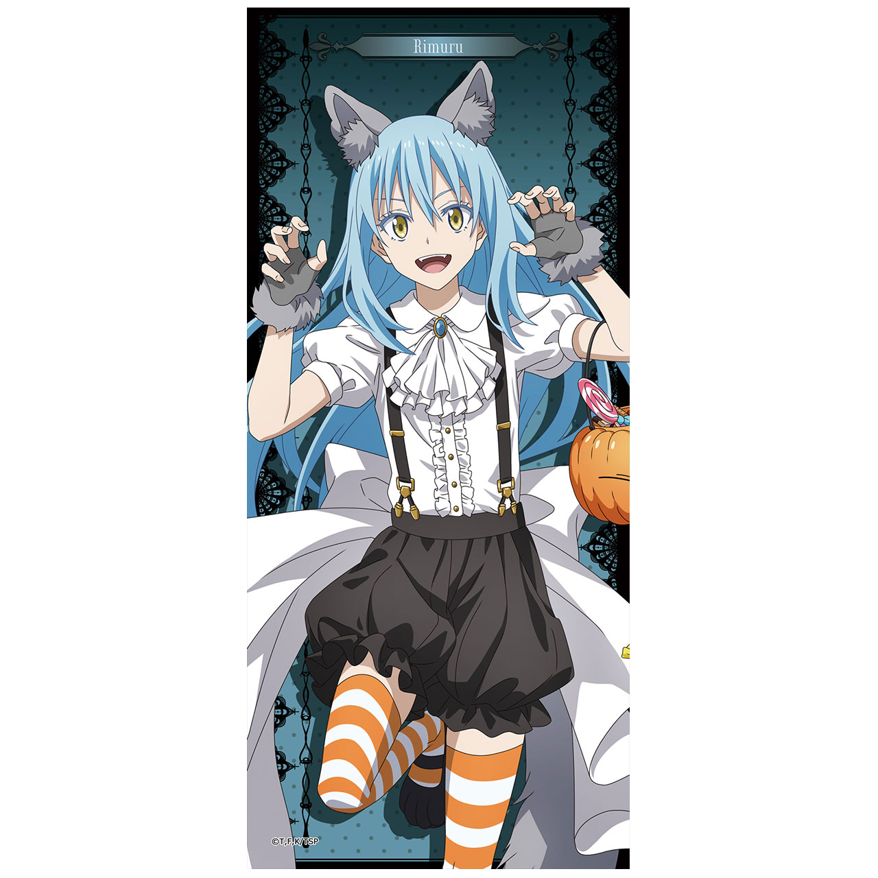 【描き起こし】スポーツタオル　（リムル/ハロウィン）